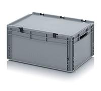 Auer Packaging Boîte euro 60 x 40 x 28,5 cm avec couvercle à charnière