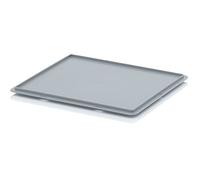 Auer Packaging Couvercles de Protection pour Bacs Euro 40 x 30 cm en Polypropylène Gris Argenté
