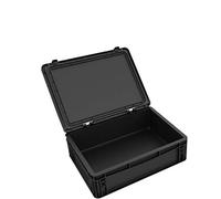 Auer Packaging DDEB115ESD Eurocontainer Case/Euro Box avec Couvercle pivotant ESD Ed 43/12 HG