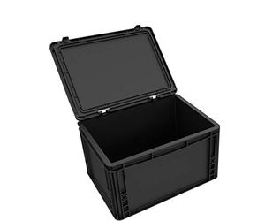 Auer Packaging DDEB215ESD Eurocontainer Case/Euro Box avec Couvercle pivotant ESD Ed 43/22 HG