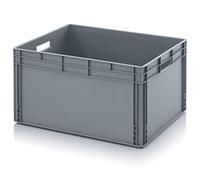 Auer Euro Conteneur EG 8642 Caisse 80 x 60 x 42 cm avec poignées ouvertes Boîte en plastique 172 l Boîte de rangement empilable | Boîte de transport pour camping camping et camping | Transport de