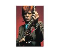 AUEYQWHE David Bowie Poster mural esthétique pour salon, chambre à coucher - 30 x 45 cm - Style sans cadre