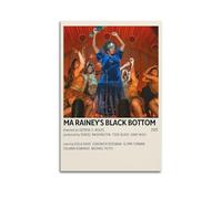 AUEYQWHE Ma Rainey's Poster mural esthétique sur fond noir pour salon, chambre à coucher, 30 x 45 cm, style sans cadre