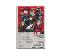 AUEYQWHE Persona 5 Poster de la bande sonore royale - Décoration murale esthétique pour salon, chambre à coucher - 30 x 45 cm - Style sans cadre