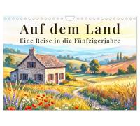 Auf dem Land - Eine Reise in die Fünfzigerjahre (Wandkalender 2027 DIN A4 quer), CALVENDO Monatskalender: Nostalgische Reise durch ländliche ... Jahreszeiten. Atmosphärisch, ruhig, zeitlos.