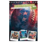 Auf dem Weg zum Ruhm (Tischkalender 2026 DIN A5 hoch), CALVENDO Monatskalender: American Football ist ein intensiver und körperbetonter Teamsport, der vor allem in den Vereinigten Staaten populär ist.