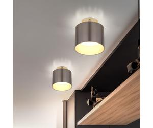 Aufbaulampe Plafonnier Spot LED Backlight Lampe de Chambre Aluminium 2er Set