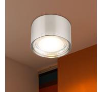 Aufbaulampe Spot de Plafond Plafonnier Argent LED Lampe de Salon Rond H 8 CM