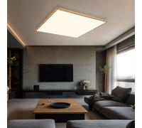 Aufbaupanel Deckenpanel Plafonnier Optique Bois Aluminium LED Aufbaulampe L 59cm