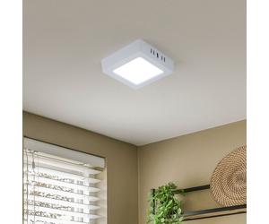 Aufbaupanel Plafonnier Couloir Plafonnier LED 6500K Blanc Carré L 12cm