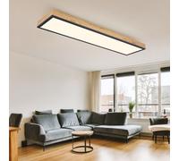 Aufbaupanel Plafonnier Suspension Optique Bois MDF Campagne Graphite Opale LED