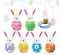 Aufblasbare Ostereier | 6-Teiliges Spielzeug Aus PVC Für Partys Im Innen- Und Außenbereich - Aufblasbares -EI Spielzeug,Dekoration Für Zuhause, Bauernhaus, Garten, Hof, Rasen, Patio, Balkon, Terr