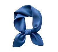 Aufeel Écharpe Carrée 100 % Pure Soie de Mûrier pour Cheveux - 68,6 x 68,6 cm - Foulard en Soie pour Femme, Bleu Royal, Medium