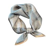 Aufeel Petit foulard carrée 100% pure soie de mûrier pour femme, Foulard en soie, 53 x 53 cm, Small