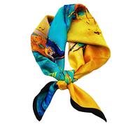 Aufeel Petit foulard carrée 100 % pure soie de mûrier pour femme, Foulard en soie, 53 x 53 cm, Small