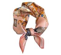 Aufeel Petit foulard carrée 100 % pure soie de mûrier pour femme, Foulard en soie, 53 x 53 cm, Small