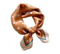 Aufeel Petit foulard carrée 100 % pure soie de mûrier pour femme, Foulard en soie, 53 x 53 cm, Small