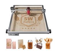 Aufero Laser 2 Graveur laser, Graveur laser diode 5W Short Focus, Machine graver laser pour bois/cuir, Surface gravure 390x390mm, Machine graver laser pour débutants