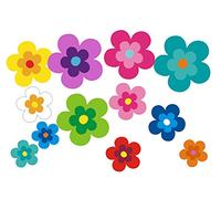 aufgeklebt.de Autocollants pour Voiture, Floral Design: Mini Fleurs 15-Set 5-26 pièces - mélangées!