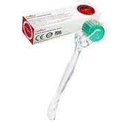 Aufgeld AG192 - Rouleau Derma Roller individuel en titane en forme de diamant - Soin de la peau pour les rides du visage, la perte de cheveux, les vergetures, les micro-aiguilles avec étui de 0.2 mm