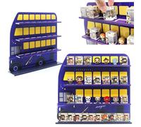 AUFGELD Écran compatible avec Funko Bitty, Harry Series, étagère de bus de nuit pour Bitty Pops, étagère murale
