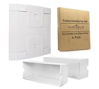 AUFGELD Vitrine pour Funko Pops de 10,2 cm, étagère Organisateur pour pops dans des Pochettes de Protection, Rangement empilable, boîte de présentation de Figurines d'action Murale (5 Pops X