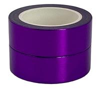 aufodara 2 Rouleaux de 10m x 15mm Washi Tape Set Ruban de masquage Deco Glitter peinture métallisée DIY Scrapbook Crafting (Violet)