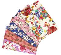 aufodara 5 pièces 50 x 50 cm Tissus Coton Style Japonais Bronzant Imprime Patchwork Couture Quilting Scrapbooking Loisir Créatifs DIY Fabric à la Main en Tissu à Coudre (Rose, Bleu)
