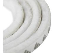 aufodara 5m Bande de Brosse Autocollante Anti-poussière Résistant au vent pour Fenêtres et Portes Mobiles, Largeur 9mm x Hauteur 23mm (épaisseur 23mm/(pour 9-20 mm), Blanc)