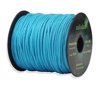 aufodara Corde paracorde 2 mm en Nylon 50 m (Bleu Clair, Longueur: 50.0 Mètres)