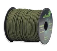 aufodara Corde paracorde 2 mm en Nylon 50 m (Vert Olive, Longueur: 50.0 Mètres)