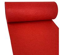 aufodara Tissu en feutre, 150 x 40 cm, pour chemin de table en feutre, 3 mm d'épaisseur, polyester, feutre, sac de rangement, sous-couche en feutre, patchwork, couture, bricolage, décoration (rouge)