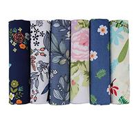 aufodara Tissus Coton 6 pièces Textile Patchwork Chiffons Couture Quilting DIY Fabric à la Main en Tissu à Coudre 50 x 50 cm Vêtements Sewing Artisanat (U-B905)