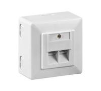 Aufputzdose CAT 6 2xRJ45 [wh]