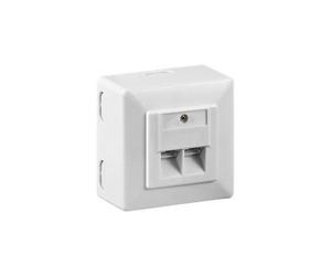 Aufputzdose CAT 6 2xRJ45 [wh]