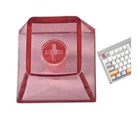Aufquwk Capuchons de touches transparents, capuchons de touches de hauteur R4 - Capuchons de touches vierges transparents de couleur unie,Accessoires de clavier mécanique durables et imperméables pour