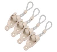 Aufquwk Fixations De Bâche À Boules | 4 Attaches Fixation pour Store Solaire | Cordons De Perlage pour Balcon Extérieur Piscine Camping Plage Tente Sport Pique-Nique
