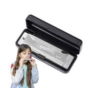 Aufquwk Harmonicas pour, Harpe d'orgue à bouche bleue, Jouets préscolaires, Orgue à bouche d'instrument de musique, 10 trous 20 tons professionnel pour adultes enseignement de la petite enfance