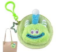 Aufquwk Portefeuille en Peluche Mignon, Porte-clés de Sac à Main en Peluche, Porte-clés Animal en Peluche - Porte-clés Pendentif Grande Bouche, Porte-Monnaie en Peluche, Mignonne pour