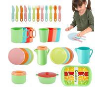 Aufquwk Service à Thé Enfant | Jeu d'Imitation de Cuisine Éducatif et Interactif - Set de Thé pour Jeu d'Imitation pour | pour Filles, Anniversaire, Nouvel an, Fêtes et