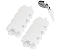 Aufquwk Support de de douche, support de pomme de douche en silicone - 2 supports de de en silicone à ventouse | Support de support de de mural pour la maison, de salle de bain