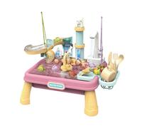 Aufquwk Table à Eau pour | Table D'Activité Aquatique Et Sableuse pour - Activité Éducative Estivale pour Maternelle Fête Familiale Anniversaire