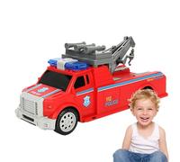 Aufquwk Voitures Jouets - Camion Interactif,Véhicule de Secours Électrique Jouet avec des Effets Lumineux et Musicaux | pour Garçons en Âge Préscolaire À La Maison dans Le Salon La Chambre Et À L