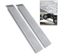Aufun 2 x rampes jusqu'à 400 kg Rampe Pliable Rampe de Chargement antidérapante en Acier galvanisé, Rampe de Chargement antidérapante pour remorques Moto ATV Quad, 135 x 23 cm