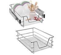 Aufun 2 x tiroirs de Cuisine 40 cm, tiroir télescopique, Extension complète, Armoire de Cuisine, Armoire coulissante, armoires de Chambre, Panier Coulissant élastique, étagère de Cuisine Domestique,