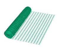 Aufun 80m Clôture de pâturage Filet de protection en PE synthétique Clôture pour chiens Clôture d'avertissement Clôture de chantier Clôture sauvage Filet de sécurité pour famille, domaine public,vert