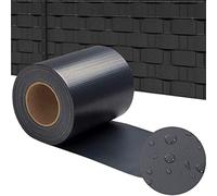Aufun Brise Vue Occultant Cloture en PVC 35m avec 20 pcs Clips de Montage, 450g/m² PVC Paravent Visuelle Protectiont pour Clôture de Jardin, Exterieur, Anthracite