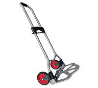 AUFUN Diable pliable jusqu'à 60 kg - Chariots de transport empilables - Chariots de transport - Chariots de transport réglables en hauteur - Surface de chargement avec patins antidérapants