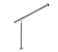 Aufun Garde-corps en acier inoxydable Main courante Garde-corps pour escalier Main courante murale Garde-corps angle réglable pour intérieur et extérieur Cage d'escalier 100 x 90 cm (L x H)