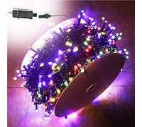 Aufun Guirlande lumineuse d'extérieur alimentée par prise, 50 m, IP44, étanche, 8 modes, pour jardin, mariage, Noël, fêtes (50 m 500 LED multicolores)